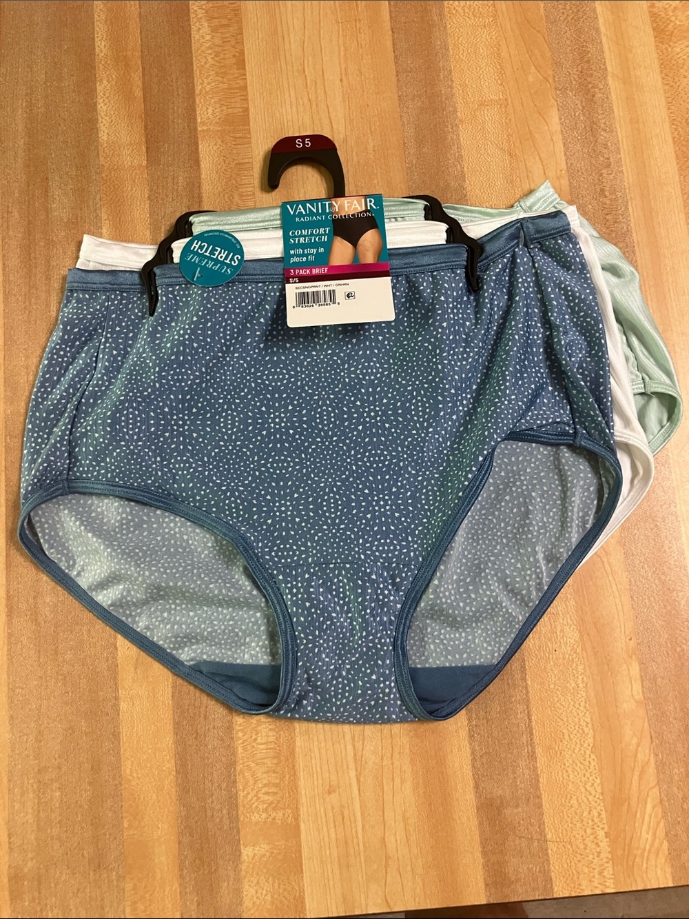 Vanity Fair Women's Briefs Pack - Blue, White, Mint